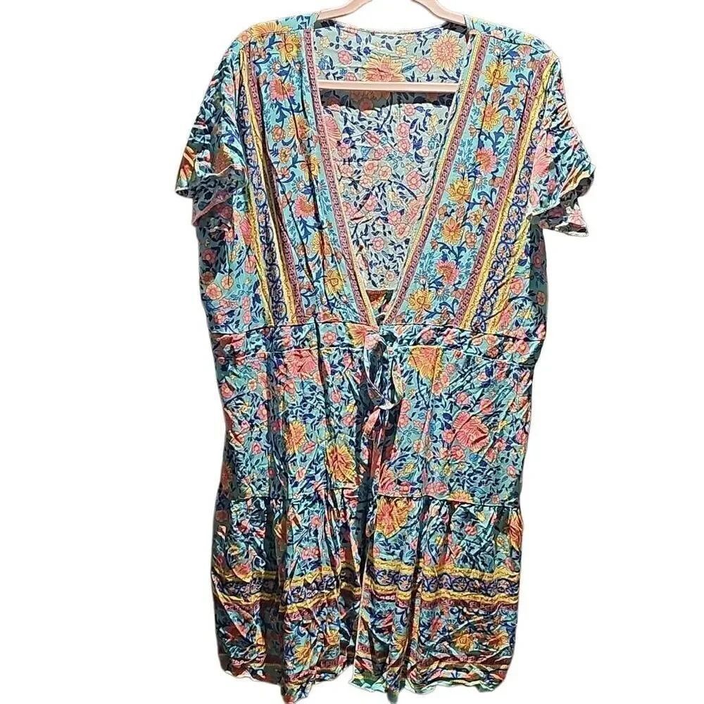 Swimsuit Cover-Up. Tie waist. Size XL